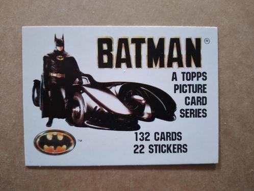 Batman complete set 132 trade cards + 22 stickers Topps 1989, Collections, Cinéma & Télévision, Comme neuf, Film, Enlèvement ou Envoi