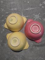 Boch 3 Expo 58 pastelkleurige schalen (2 gele + 1 roze), Ophalen of Verzenden