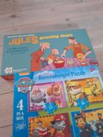 Reuzenpuzzel Jules en Paw patrol 3+, Kinderen en Baby's, Ophalen of Verzenden, Zo goed als nieuw