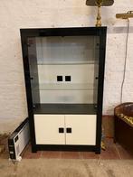 Vitrinekast zwart wit lak, Enlèvement, Comme neuf