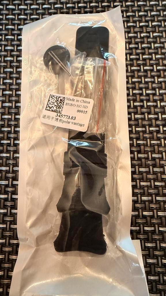 Zwarte band voor Polar Vantage V, Handtassen en Accessoires, Sporthorloges, Nieuw, Zwart, Waterdicht, Ophalen of Verzenden