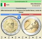 2€ COMMÉMORATIVE UNC ITALIE   (2010), Timbres & Monnaies, 2 euros, Enlèvement ou Envoi, Monnaie en vrac, Italie