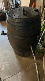 Groot model - Wijnvat Houten Regenton 98 cm hoog Whisky vat, Tuin en Terras, Met kraantje, Gebruikt, Ophalen of Verzenden, 150 liter of meer