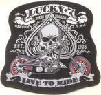 Ace Lucky 7 Live to Ride stoffen opstrijk patch embleem, Motos, Accessoires | Autocollants