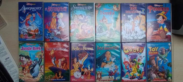 collectie Disney Classics VHS videofilms, Cd's en Dvd's, VHS | Kinderen en Jeugd, Zo goed als nieuw, Tekenfilms en Animatie, Tekenfilm