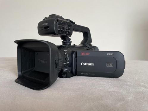Canon XA50 4K camcorder met 15x optische zoomlens, Audio, Tv en Foto, Videocamera's Digitaal, Gebruikt, Camera, Geheugenkaart