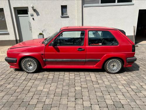 Golf 2 KAMEI X1 1.3carb, Auto's, Volkswagen, Particulier, Golf, Benzine, Euro 1, Coupé, 5 deurs, Handgeschakeld, Rood, Zwart, Leder