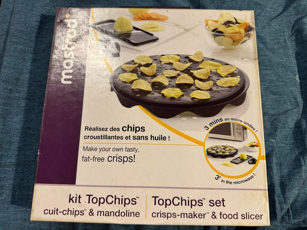 TopChips neuf pour des chips délicieuses au micro-ondes, Maison & Meubles, Cuisine | Ustensiles de cuisine, Neuf, Enlèvement ou Envoi
