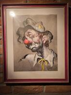 Aquarel ‘Clown’ , werk van Cydney, Ophalen