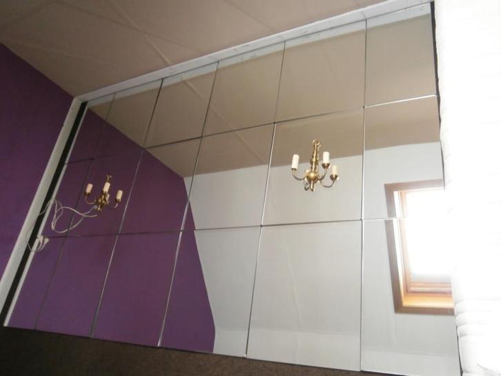 20 losse spiegelpanelen - maak zelf uw spiegelwand, Huis en Inrichting, Woonaccessoires | Spiegels, Zo goed als nieuw, Ophalen