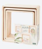 Nieuwe kubieke houten wandplanken, Zo goed als nieuw