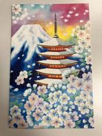 Japanse kunstpostkaart kaart – Mt. Fuji & Sakura – Asahi, Enlèvement ou Envoi, Hors Europe