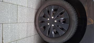 Winterbanden 185/60R15 + 2 soorten siervelgen, Auto-onderdelen, Ophalen, Gebruikt, 15 inch, Banden en Velgen