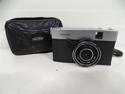 A6347. Fujica Rapid S met leren draagtasje, Audio, Tv en Foto, Fotocamera's Analoog, Gebruikt, Ophalen of Verzenden