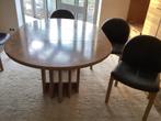 Tafel met stoelen, Huis en Inrichting, Tafels | Eettafels, Ophalen, Gebruikt, 100 tot 150 cm, Eikenhout