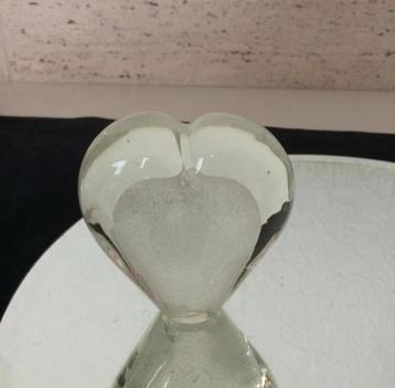 Glazen 3D hart uit Italië, vol glas! 