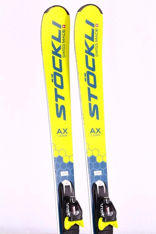 161 cm ski's STOCKLI LASER AX 2021, blue/yellow, turtle, Sport en Fitness, Skiën en Langlaufen, Gebruikt, Ski's, Ski, Overige merken