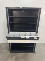 Roldeurkast 196x120x45cm incl. 5 legborden 5 metalen bakken, Huis en Inrichting, Ophalen, 100 tot 150 cm, Zo goed als nieuw, Metaal