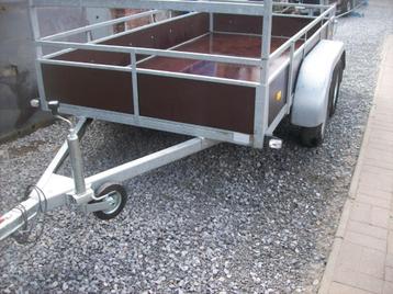 gegalvaniseerde dubbelas aanhangwagen als nieuw  beschikbaar voor biedingen