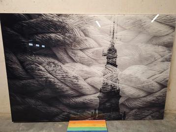 Prachtig luxe plexiglas schilderij vuurtoren beschikbaar voor biedingen
