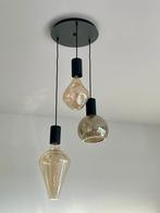 Luster  met lampen, Huis en Inrichting, Ophalen, Zo goed als nieuw, Glas