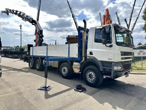 DAF CF 85.410 8x4 + KRAAN HIAB 477 E-6 + JIB 100X-4 (27m) -, Auto's, Vrachtwagens, Bedrijf, DAF, Diesel, Euro 5, 2 deurs, Handgeschakeld