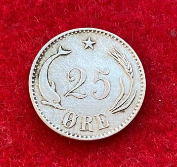 Zilveren munt 25 ORE CS Denemarken 1874 beschikbaar voor biedingen
