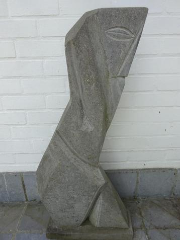 Marc Verdoodt, Hardsteen, beeld, figuur, 91 cm beschikbaar voor biedingen