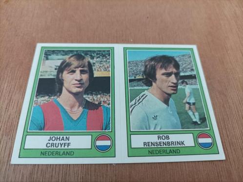 Panini Euro de football 78, Johan Cruijff, Rob Rensenbrink, Hobby & Loisirs créatifs, Autocollants & Images, Comme neuf, Autocollant