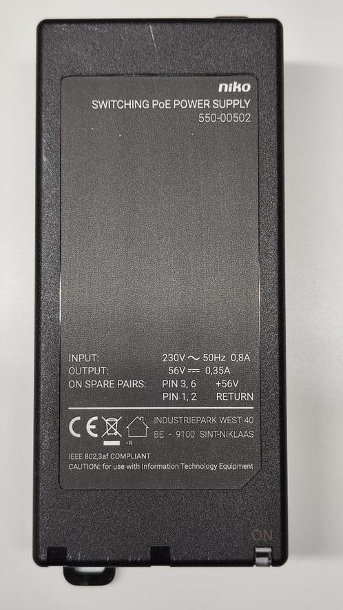 Niko 550-00502 PoE injector 20W, Computers en Software, Netwerk switches, Zo goed als nieuw, Verzenden