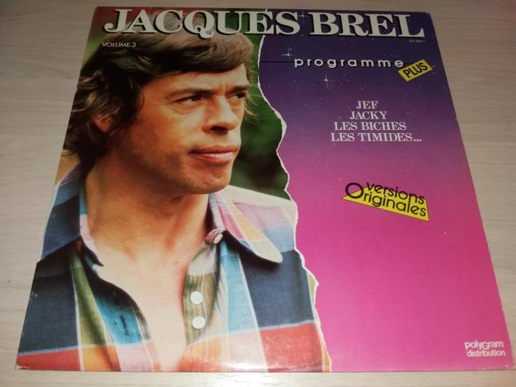 Disque vinyl 33 tours jacque brel vol 3, CD & DVD, Vinyles | Pop, Comme neuf, 1960 à 1980, Enlèvement ou Envoi