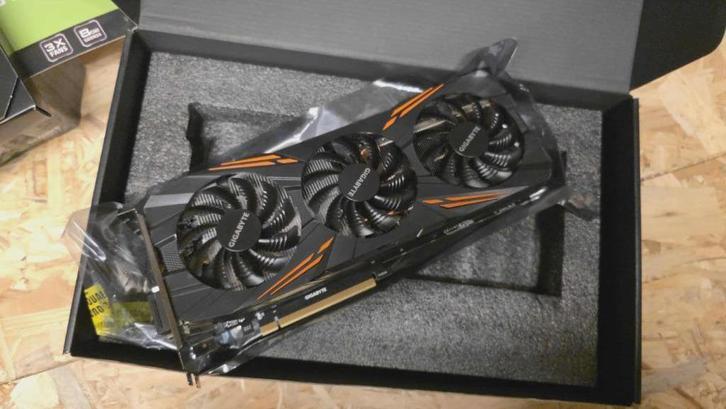 Nvidia GTX 1080 Gigabyte OC RGB, Computers en Software, Videokaarten, Gebruikt, Nvidia, PCI-Express 3.0, GDDR5, HDMI, DisplayPort