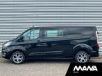 Ford Transit Custom 320 2.0TDCI 130PK L2H1 Automaat Trend DC, Auto's, 4 cilinders, Zwart, Diesel, 131 pk