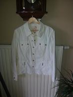 Nouvelle veste  en jeans  blanc, Taille 42/44 (L), Enlèvement ou Envoi, Neuf