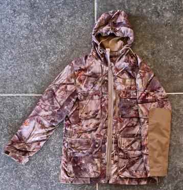 VESTE CHASSE IMPERMEABLE CHAUDE 500 CAMOUFLAGE MARRON - Très beschikbaar voor biedingen