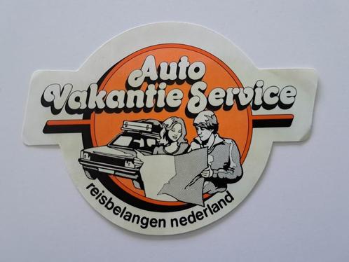 Vintage Sticker - Auto Vakantie Service Nederland, Verzamelen, Stickers, Zo goed als nieuw, Auto of Motor, Ophalen of Verzenden