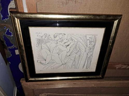 lithographie hors commerce signe pablo picasso, Antiek en Kunst, Kunst | Litho's en Zeefdrukken, Ophalen of Verzenden