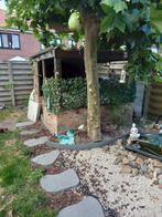 prieel uit hout en steen, Tuin en Terras, Tuinhuizen, Ophalen, Gebruikt, Hout
