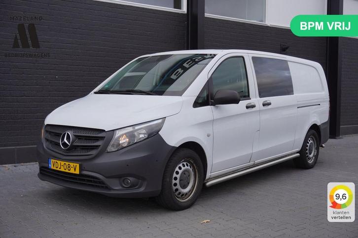 Mercedes-Benz Vito 114 CDI XL Dubbele cabine 2x schuifdeur E, Auto's, Bestelwagens en Lichte vracht, Bedrijf, ABS, Airconditioning