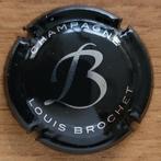 Capsule Champagne Louis BROCHET Noir & argent n09, France, Champagne, Enlèvement ou Envoi, Neuf