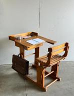 Vintage houten schoolbank - Torck, Ophalen, Gebruikt