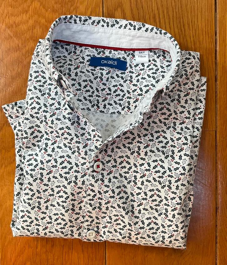 Mooi jongenshemdje maat 110.  5jaar.  Okaïdi, Kinderen en Baby's, Kinderkleding | Kinder-kledingpakketten, Zo goed als nieuw, Maat 110