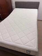 AUPING bed+hoofdbord+matras 120x200, afstandsbediening, Ophalen, Verstelbaar, Eenpersoons, Bruin