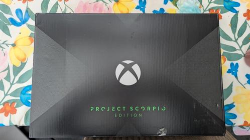 Xbox One X 1TB Project Scorpio Edition, Games en Spelcomputers, Spelcomputers | Xbox One, Zo goed als nieuw, Xbox One, 1 TB, Zonder controller