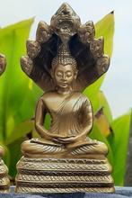 Buddha Naga,Boeddha met 7 koppige cobra slang,tempelbeeld, Ophalen, Nieuw