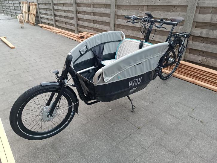 Gazelle Cabby Elektrische bakfiets, Fietsen en Brommers, Elektrische fietsen, Gebruikt, Gazelle, 50 km per accu of meer, Ophalen