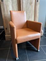 6 lederen clubzetels, Ophalen, Gebruikt, Minder dan 75 cm, Leer