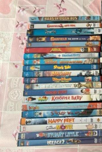 Pakket dvd’s met tekenfilms (20 dvd’s), Cd's en Dvd's, Dvd's | Tekenfilms en Animatie, Zo goed als nieuw, Amerikaans, Tekenfilm