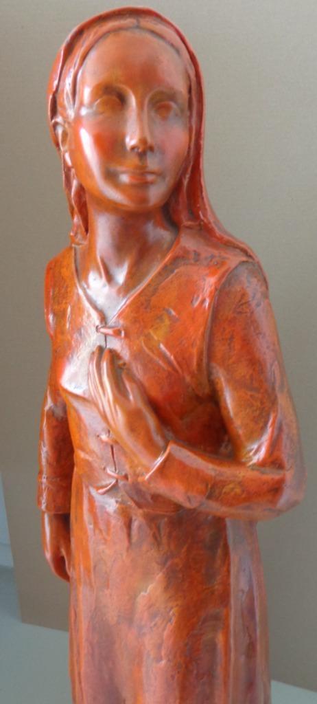 ROBERT VAN DE VELDE / STAANDE VROUW / SCULPTUUR / H=110cm, Antiek en Kunst, Kunst | Beelden en Houtsnijwerken, Ophalen