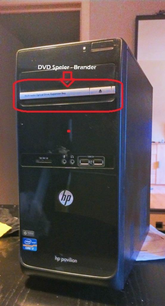 Desktop Computer HP i7, Computers en Software, Desktop Pc's, Gebruikt, Gaming, Ophalen